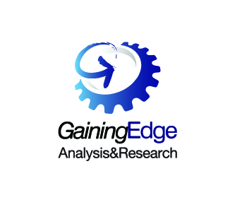 Logo of GainingEdge Analysis & Research featuring a gear with a stylized arrow inside, accompanied by the company name below.